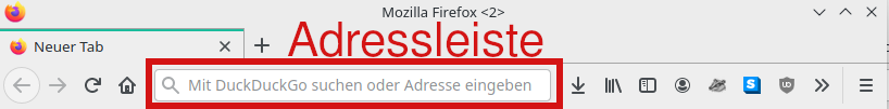 Adressleiste Browser